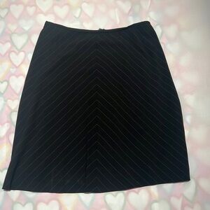 Pinstripe wool skirt. Escada